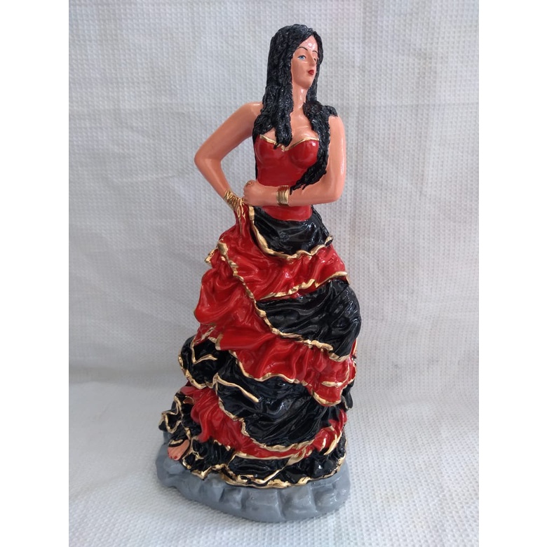 Imagem Cigana Sete Saias  Escultura Gesso Estatua 40 Cm