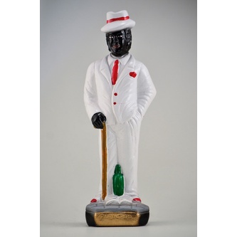 Imagem Ze Pilintra Com Bengala Escultura Gesso Estatua 20 Cm LJ
