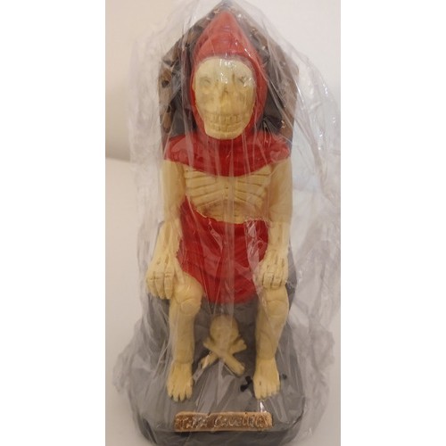 Imagem Exu Tata Caveira Escultura Gesso Estatua 16 Cm