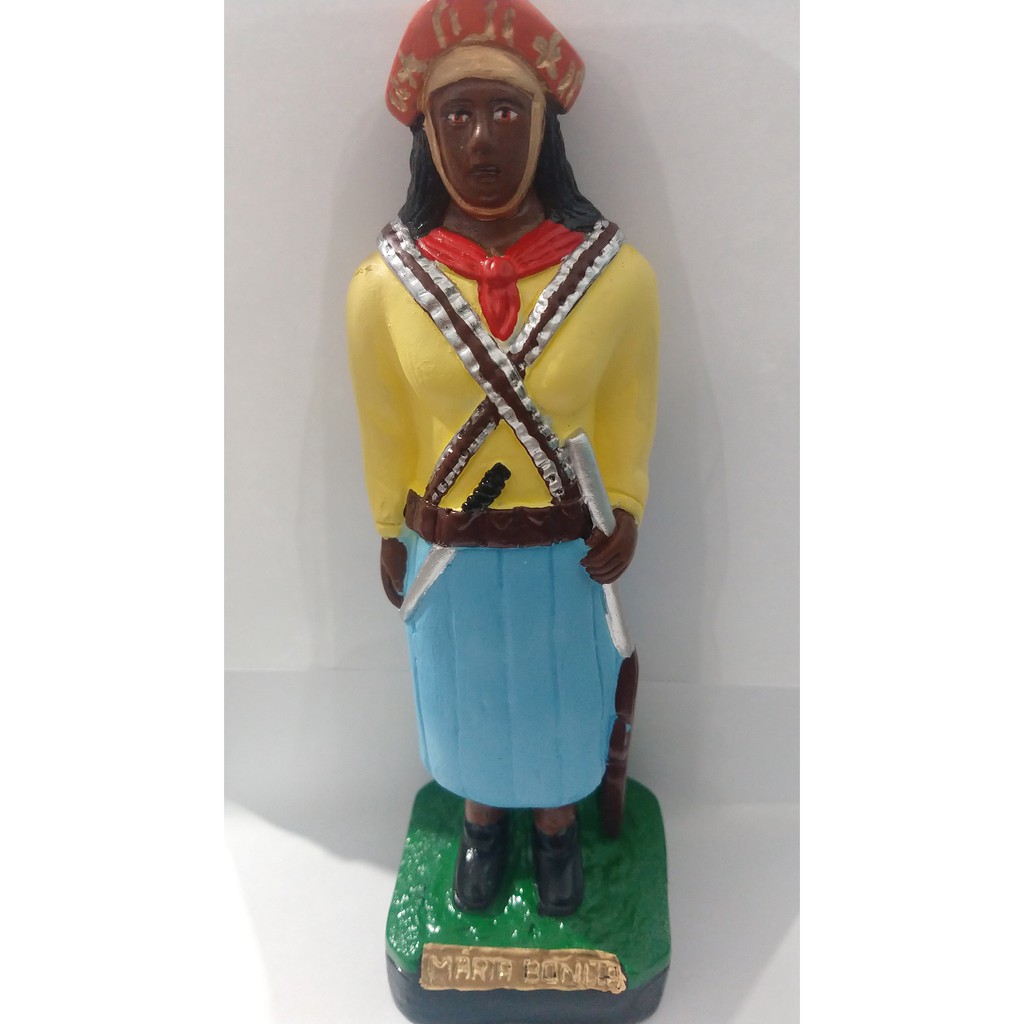 Imagem Baiana Maria Bonita Escultura Gesso Estátua 20 cm