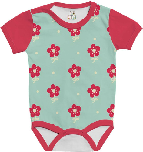 Body Bodies Bebê Florido Rosa Margarida Flores Floral 02
