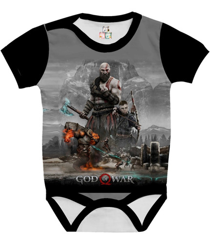 Body Bodies Bebê Personalizado Jogo God Of War Kratos 09
