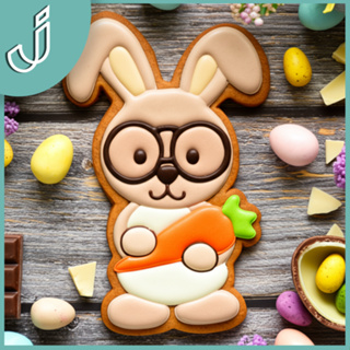Cortador Silhueta de Biscoito/Bolacha Coelho 🐰🥕Tamanho 8cm. Faça biscoitos incríveis p/ Páscoa! 🍪✨ em Oferta na Shopee