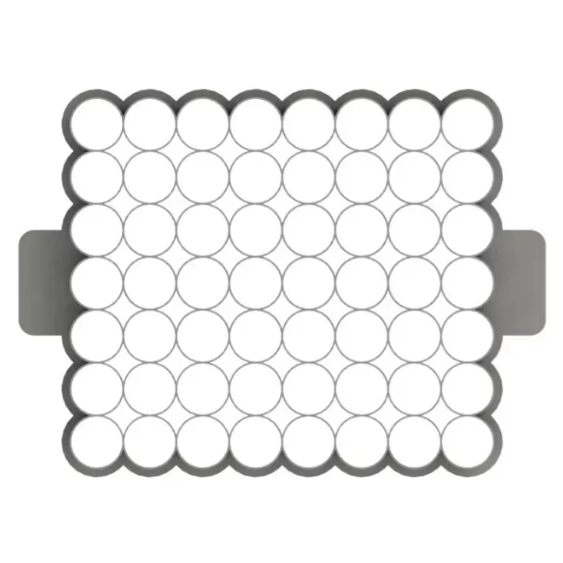 Cortador Para Biscoito / Hóstia / Santa Ceia - Com 2,5cm De Diâmetro - 56 Círculos