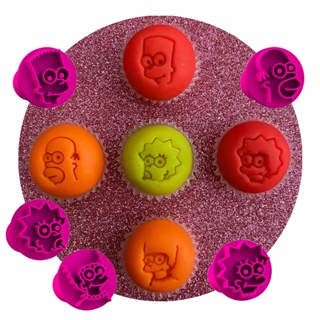 Kit Carimbos / Marcadores Tema Simpsons para Brigadeiros Docinhos Confeitaria em Oferta na Shopee