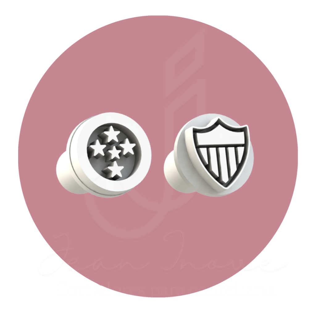Carimbo P/ Decoração de Brigadeiro e Docinhos Tema Escudo Atlético Mineiro E Cruzeiro em Oferta na Shopee
