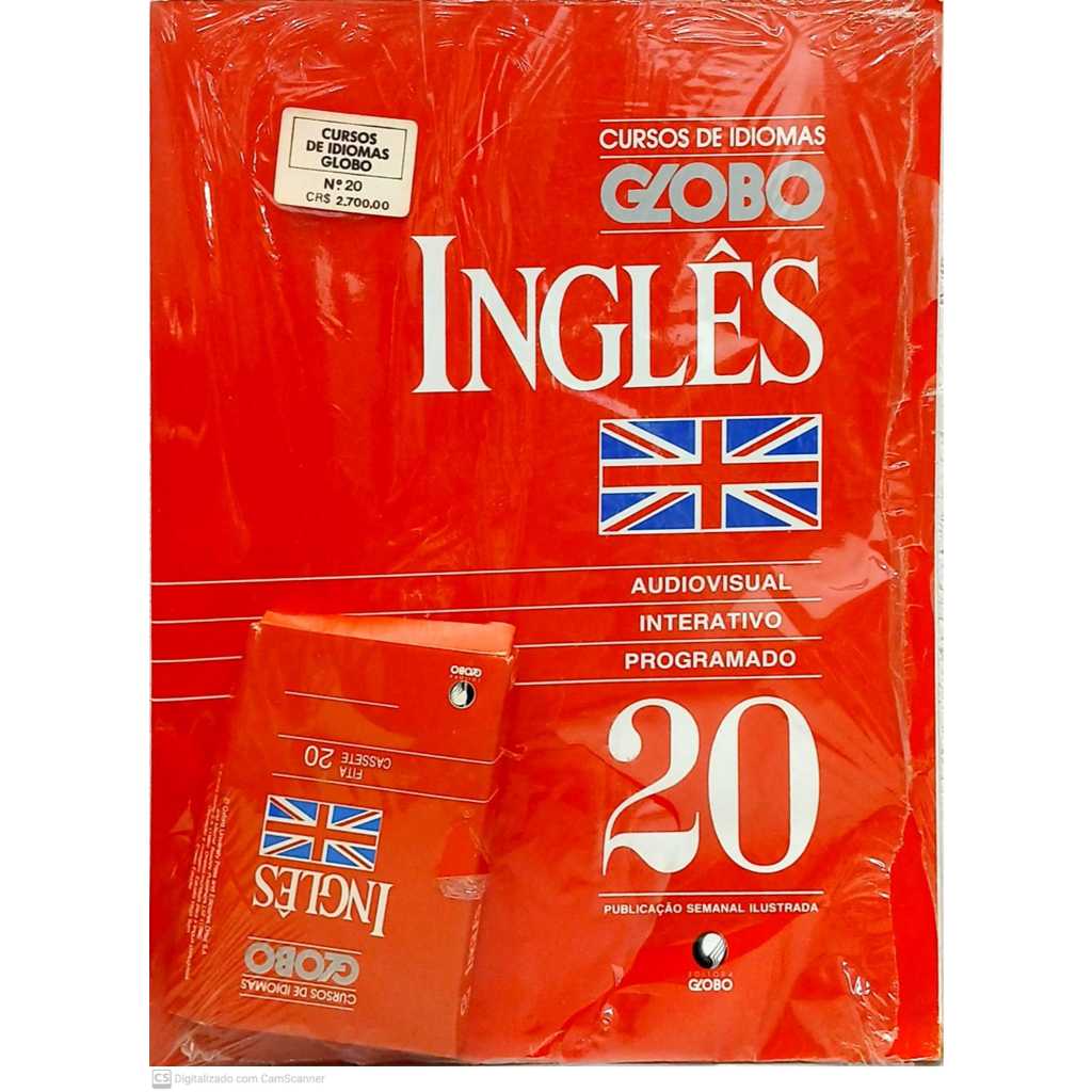 Curso de Idiomas Globo Inglês Audiovisual Interativo Programado + Fita Cassete Vol 20