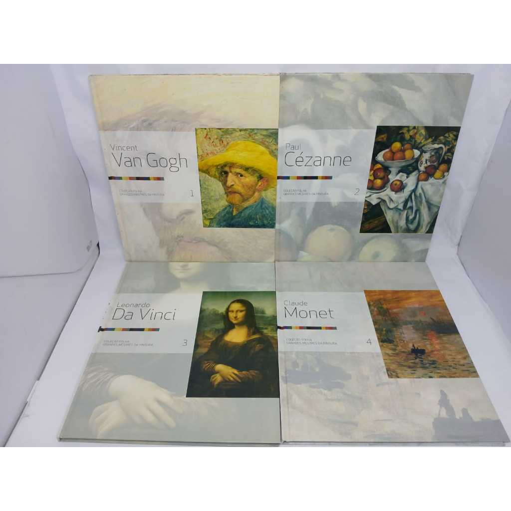 Coleção Folha Grandes Mestres da Pintura Van Gogh Monet Da Vinci Michelangelo Miró Dalí Delacroix