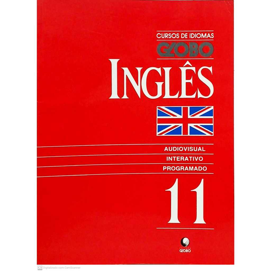 Curso de Idiomas Globo Inglês Audiovisual Interativo Programado + Fita Cassete Vol 11
