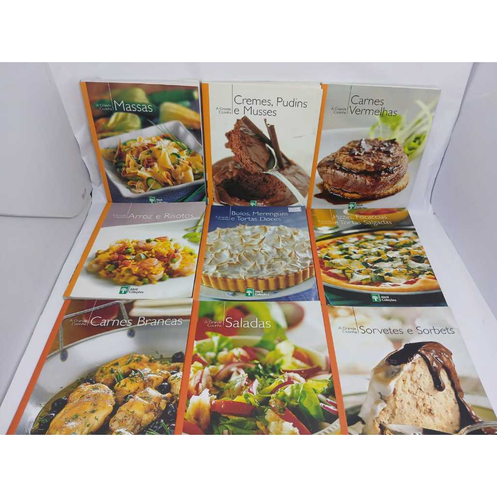 Coleção A Grande Cozinha Massas Saladas Carnes Brancas Queijos Sorvetes e Sorbets