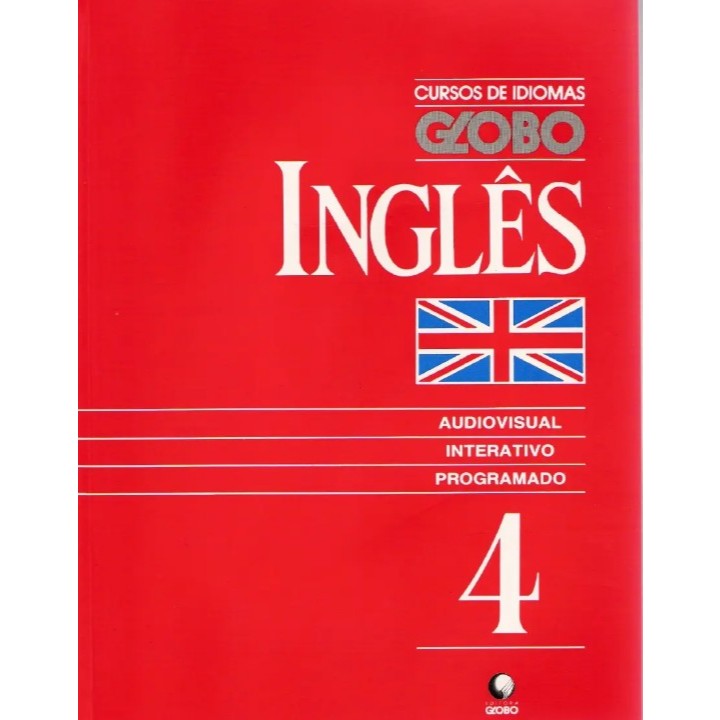 Curso de Idiomas Globo Inglês Audiovisual Interativo Programado + Fita Cassete Vol 4