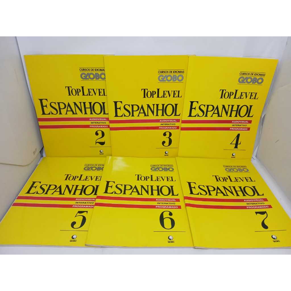 Coleção Curso de Idiomas Globo Top Level Espanhol