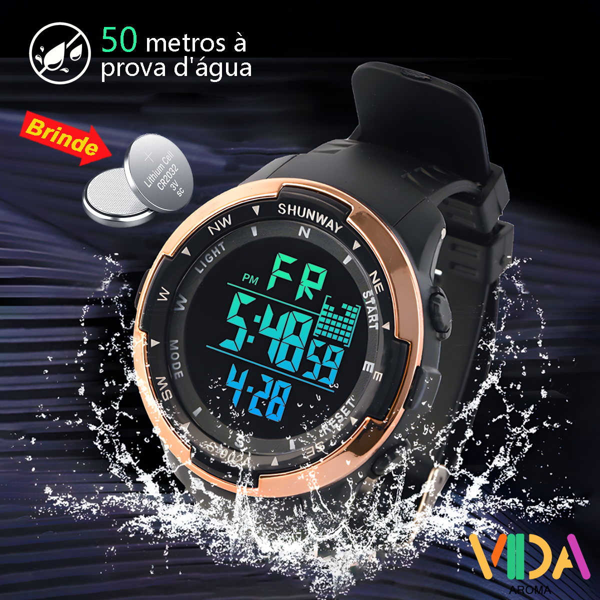 Relógio Masculino Digital com Cronômetro: Onde Comprar | BuscaProdutos