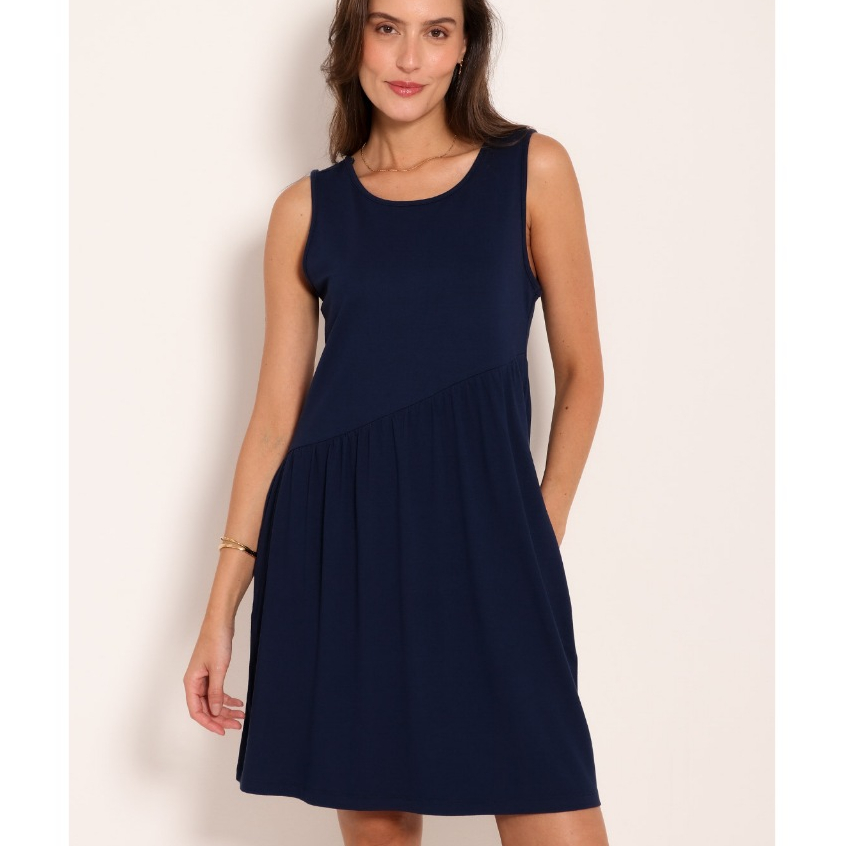 Vestido Feminino Casual Básico Elegante Blogueirinha Tendência em Oferta na Shopee