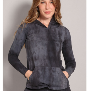 Blusa Feminina Com Bolso de Algodão Feminina Tye Dye Moda Elegante Premium Casual em Oferta na Shopee