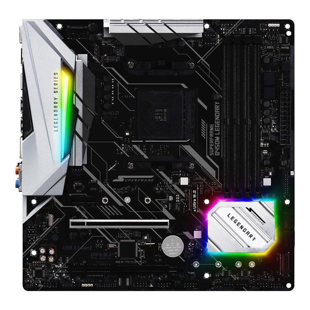 Placa Mãe SuperFrame B450M Legendary Series Chipset B450, AMD, AM4, mATX, DDR4, SF-B450-LS - Computers & Accessories