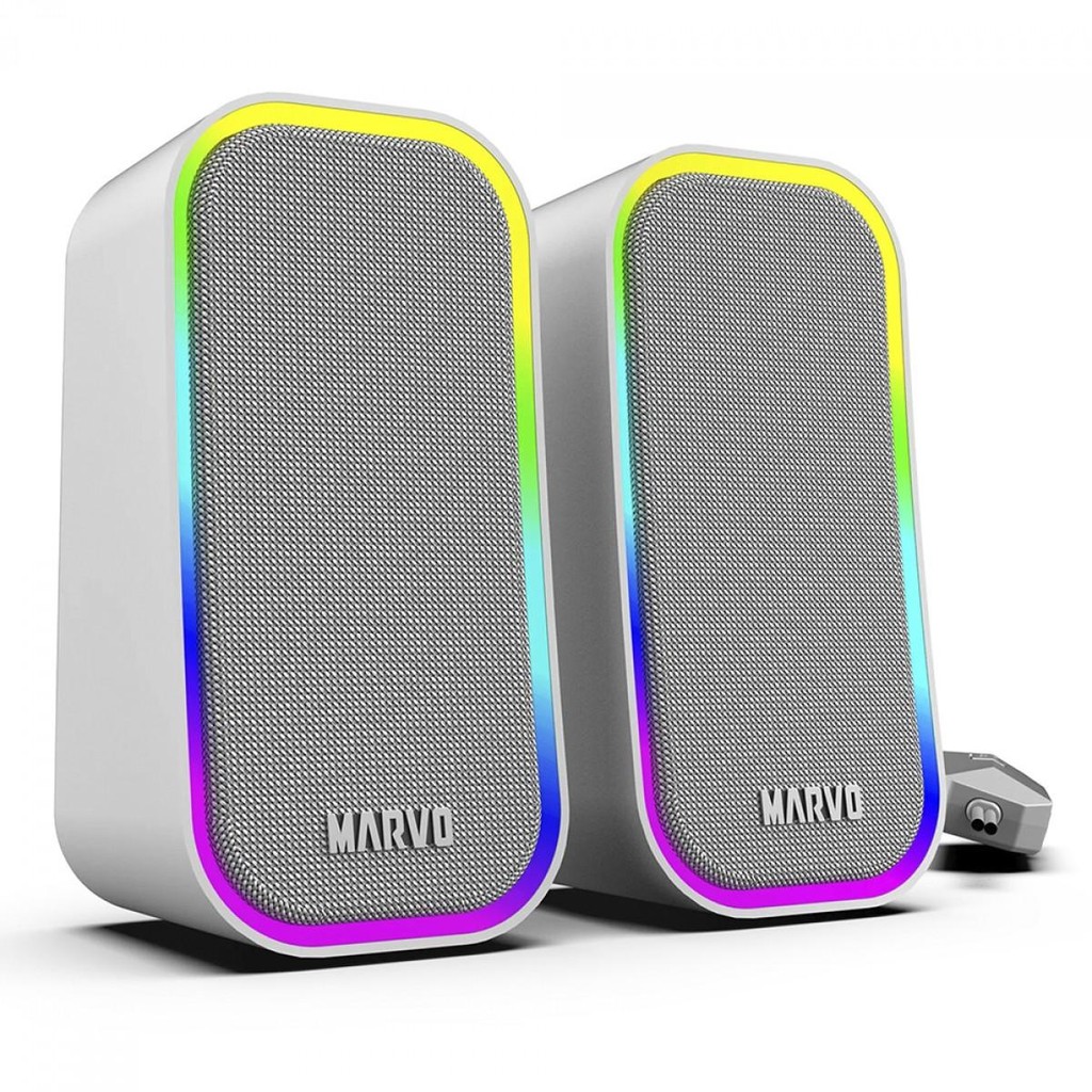 Caixa de Som Marvo SG-285 Havoc20 GY, RGB, Branco - Audio