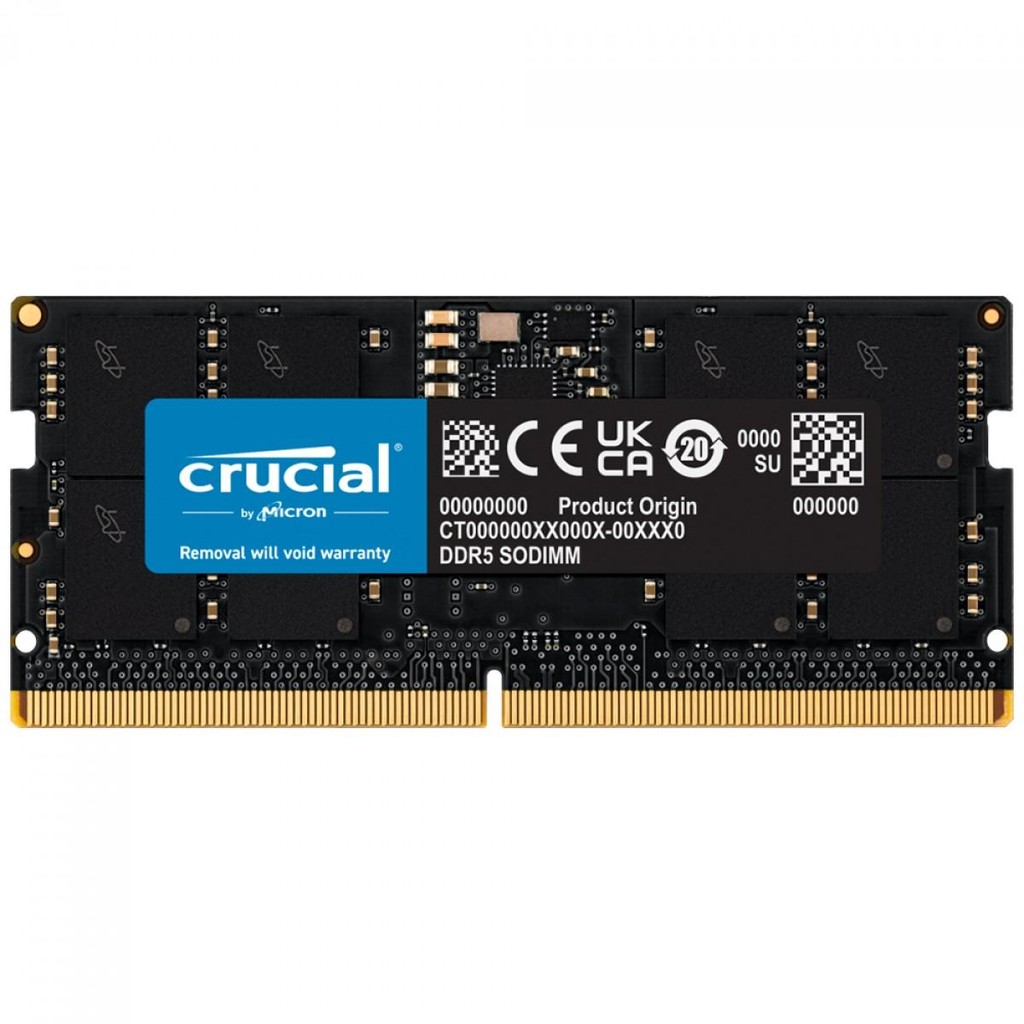 Memória Para Notebook DDR5 Crucial, 16GB, 4800MHz, CT16G48C40S5 - Computers & Accessories
