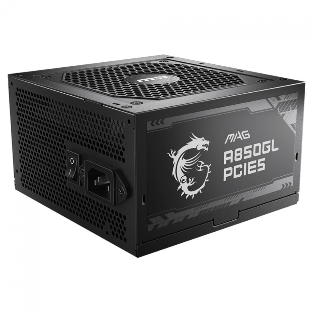 Fonte MSI MAG A850GL PCIE5, 850W, 80 Plus Gold, PFC Ativo - Computers & Accessories