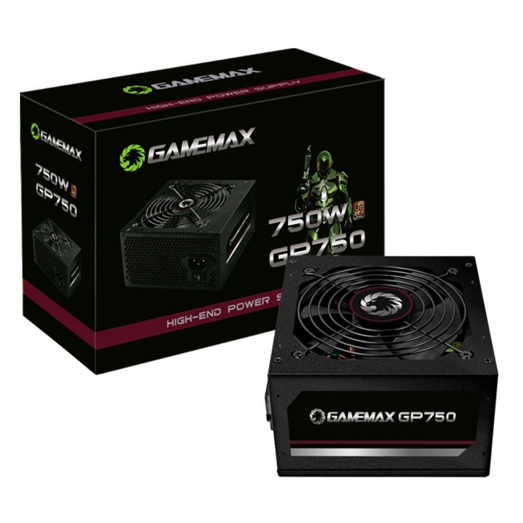 Fonte Gamemax GP750, 750W, 80 Plus Bronze, PFC Ativo - Computers & Accessories