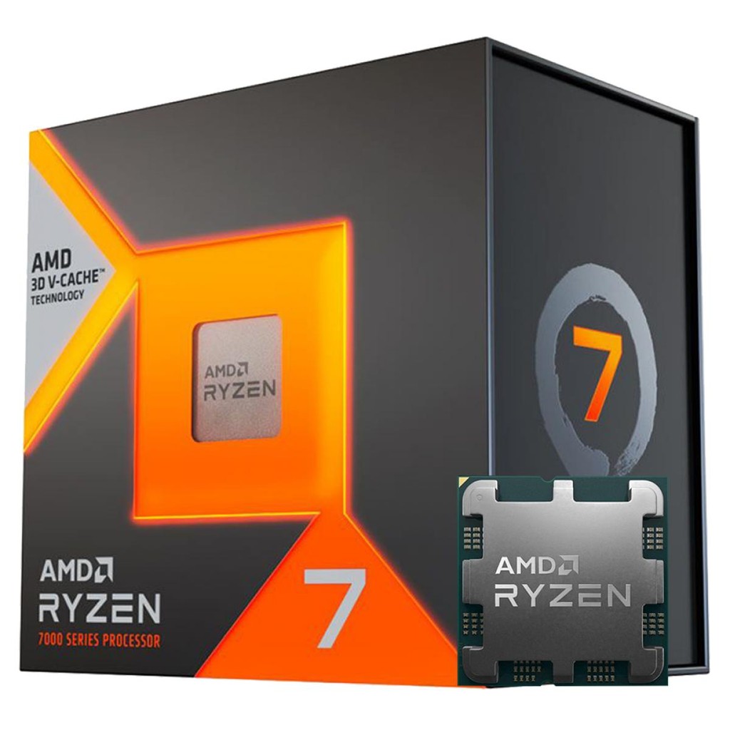 Processador AMD Ryzen 7 7800X3D, 4.2GHz (5.0GHz Turbo), 8-Cores 16-Threads, AM5, Sem Cooler, 100-100000910WOF - Computers & Accessories