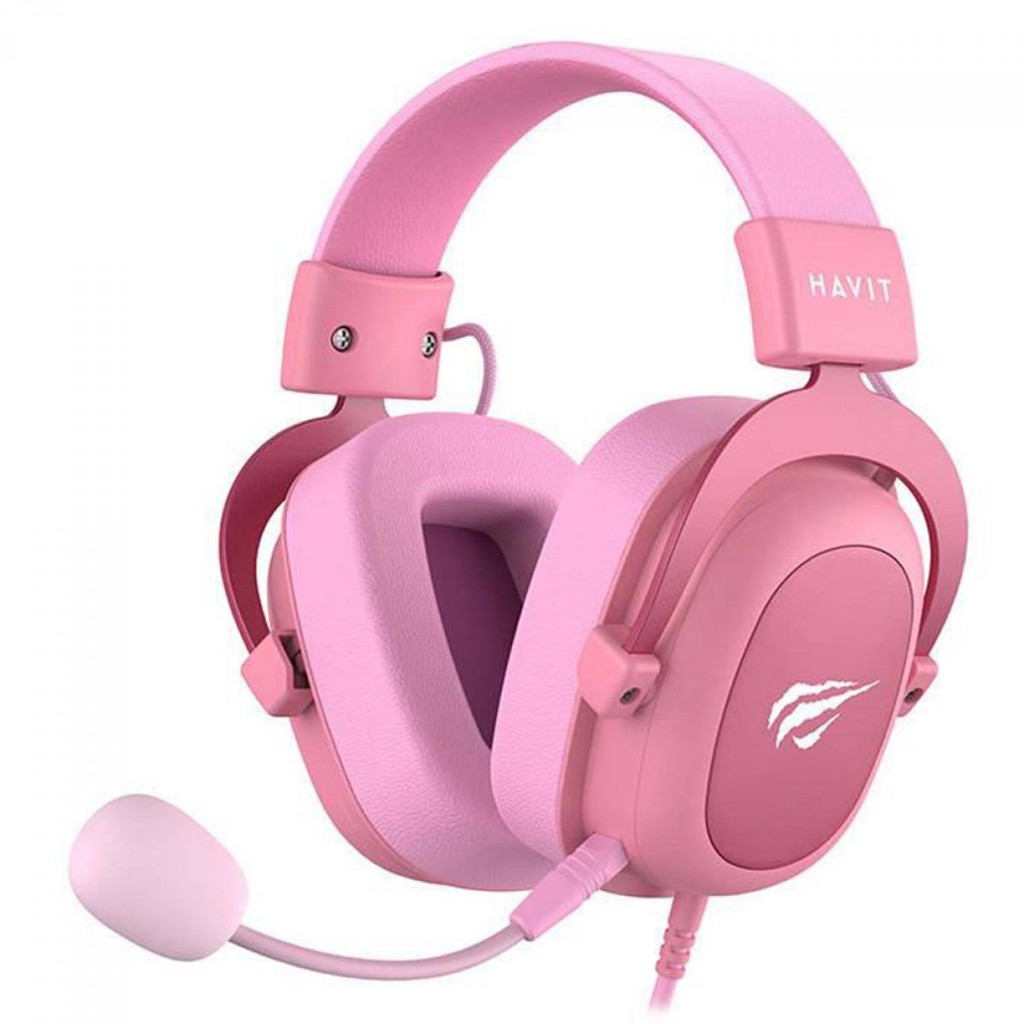 Headset Gamer Havit, 3.5mm, Drivers de 53mm, Múltiplas Plataformas, Pink, HV-H2002D - Audio