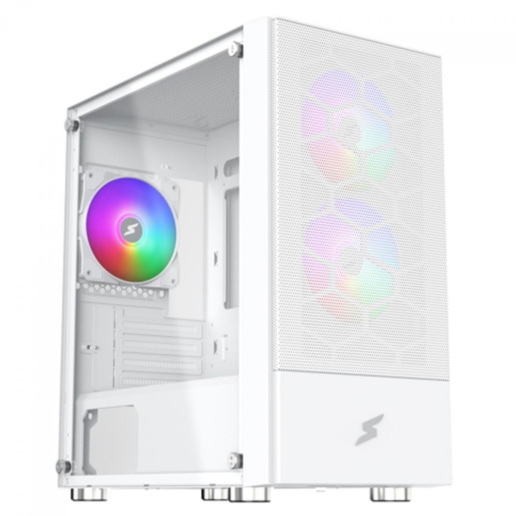 Gabinete Gamer SuperFrame Mesh, White, Mid Tower, Com 3 Fans - Computers & Accessories