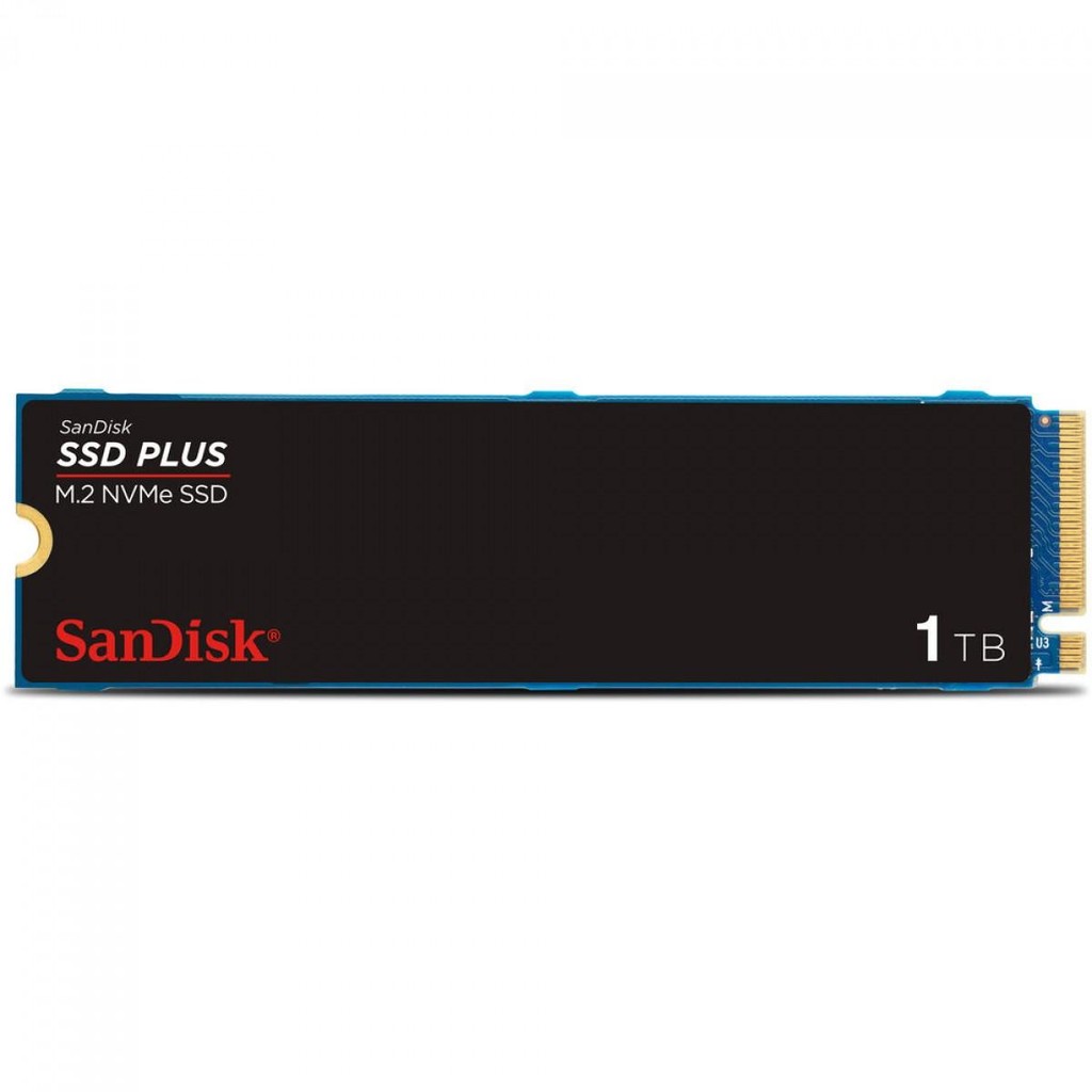 SSD SanDisk Plus, 1TB, M.2 NVMe PCIe 3.0, Leitura 3200MBs e Gravação 2500MBs, SDSSDA3N-1T00-G - Computers & Accessories