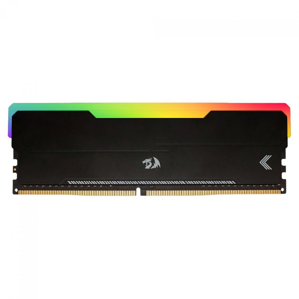 Memória DDR4 Redragon Magma, RGB, 8GB, 3200Mhz, Black, GM-801 - Computers & Accessories
