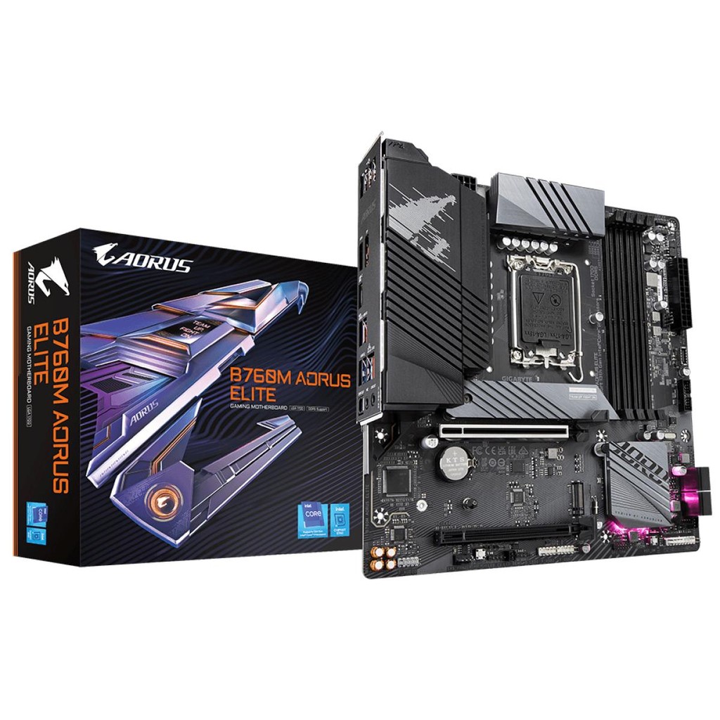Placa Mãe Gigabyte B760M Aorus Elite, Intel LGA 1700, mATX, DDR5 - Computers & Accessories