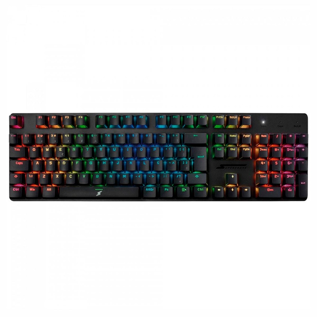 Teclado Gamer SuperFrame Origins, RGB, Switch Red, ABNT2, USB, Preto, SF-KB-ORRDFSBRUAB - Computers & Accessories