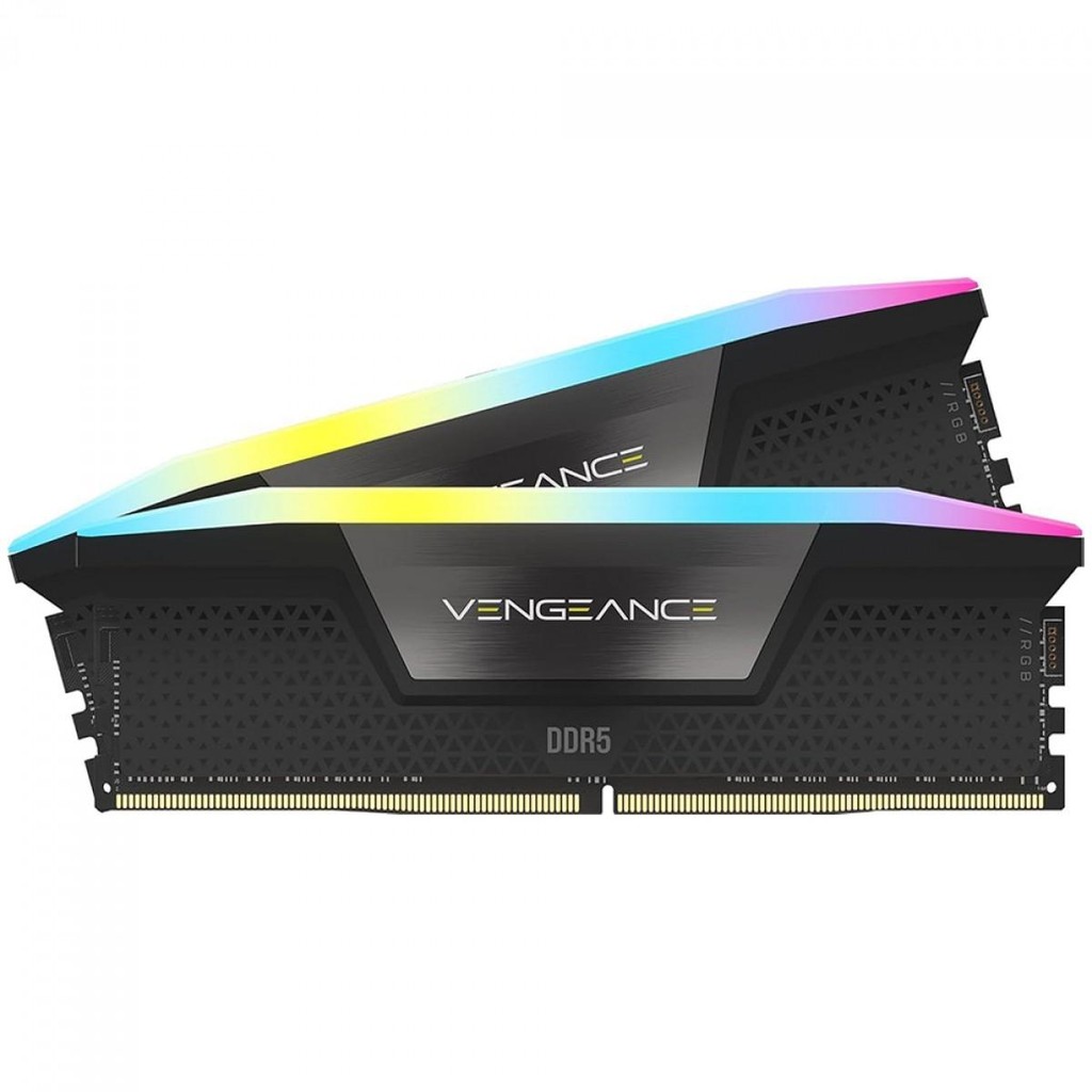 Memória DDR5 Corsair Vengeance RGB, 32GB (2x16GB), 6400MHz, Preto, CMH32GX5M2B6400C36 - Computers & Accessories