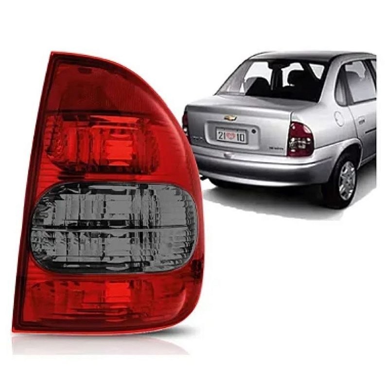 Lanterna Traseira Corsa Sedan Bicolor Ré Fumê 2000 2001 2002 2003 2004 2005 a 2010 - RENOV
