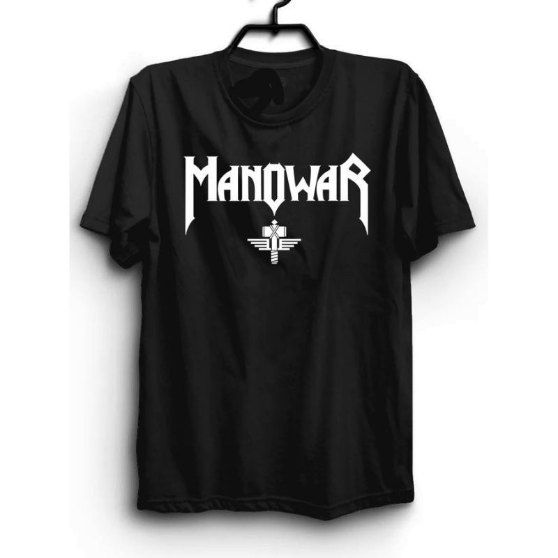 Camiseta Banda Manowar heavy metal camisa unissex algodão