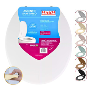 Assento Sanitário Almofadado Astra Oval Studio Deca 6.0 lpf em Oferta na Shopee