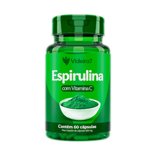 Espirulina com Vitamina C 500mg - 60 CÁPSULAS em Oferta na Shopee