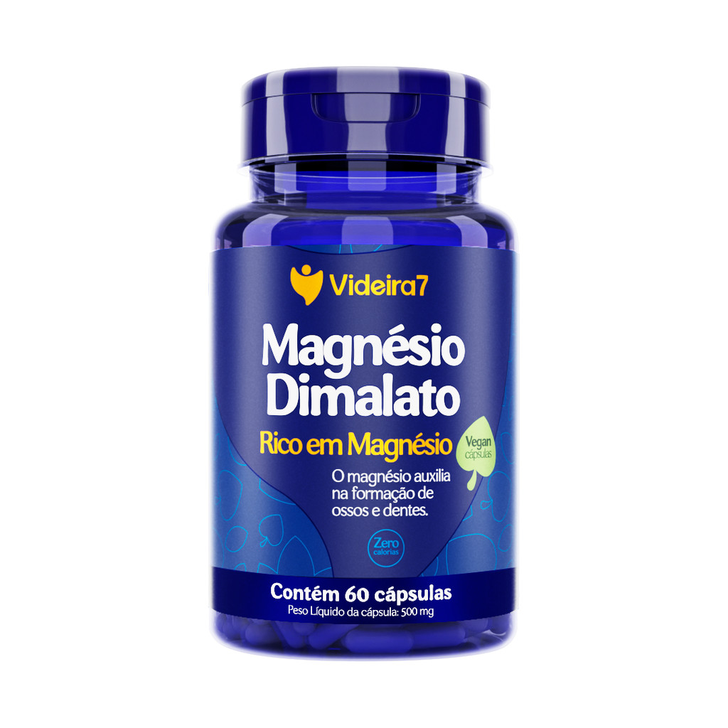 Magnésio Dimalato 100% IDR - 60 CÁPSULAS
