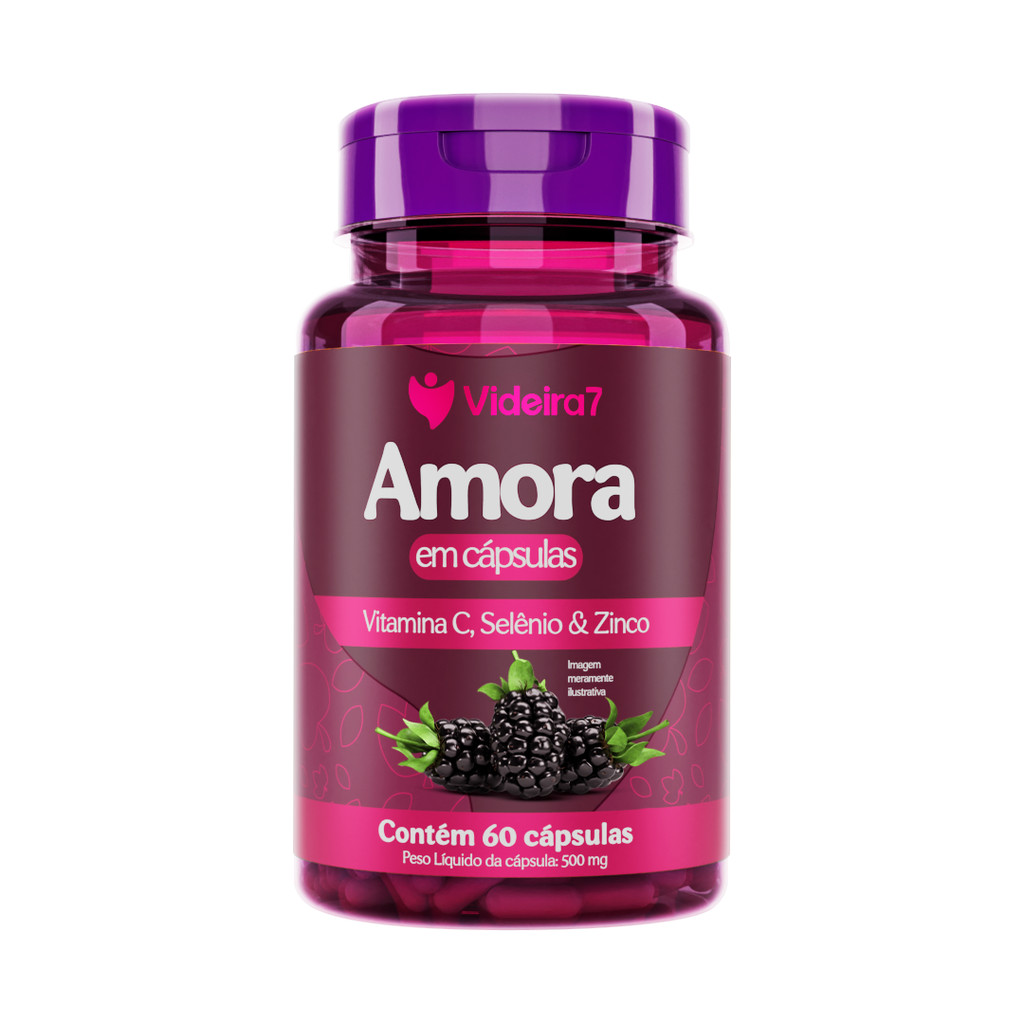 Amora com Vitaminas e Minerais 500mg - 60 CÁPSULAS em Oferta na Shopee