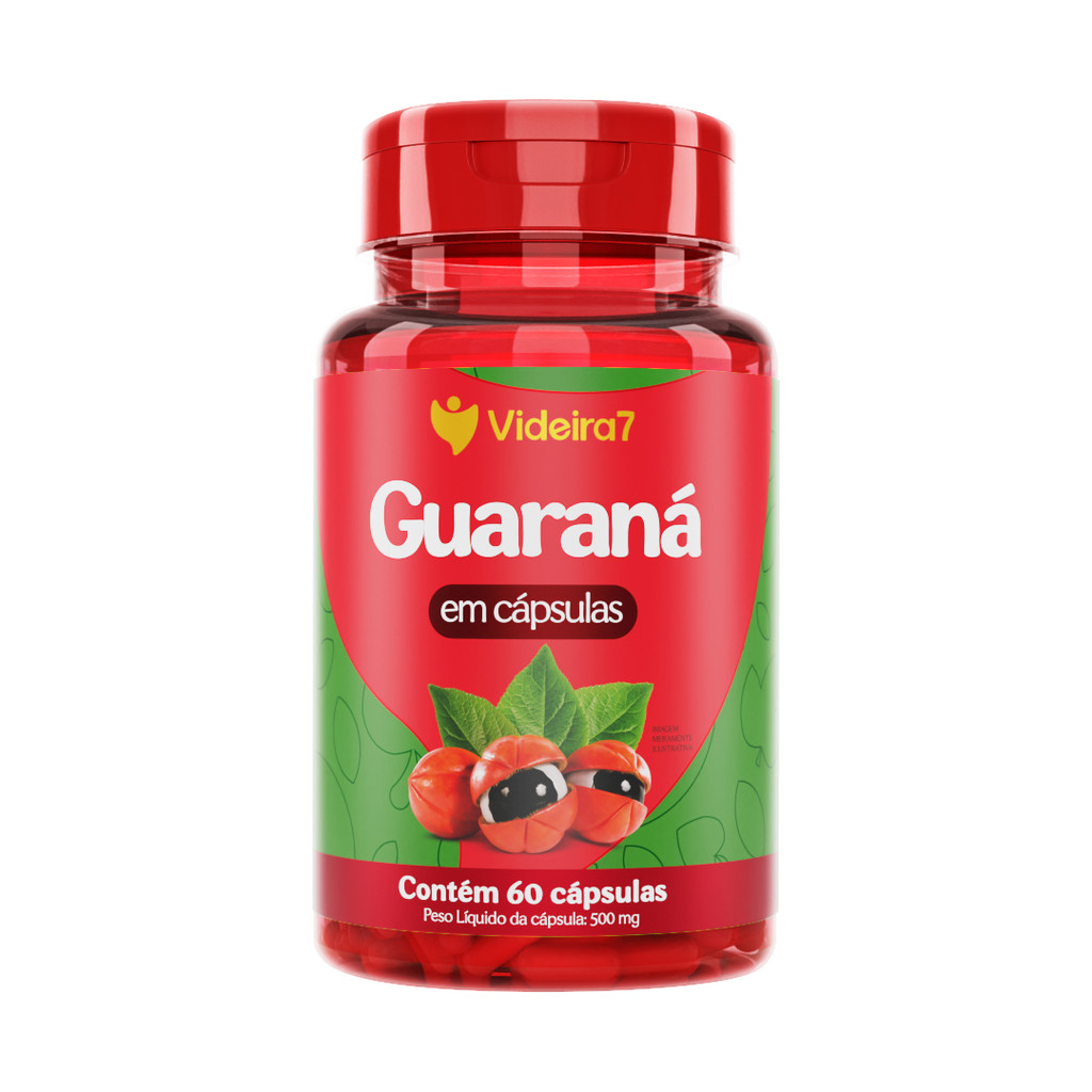 Guaraná 500mg Cápsula em Oferta na Shopee