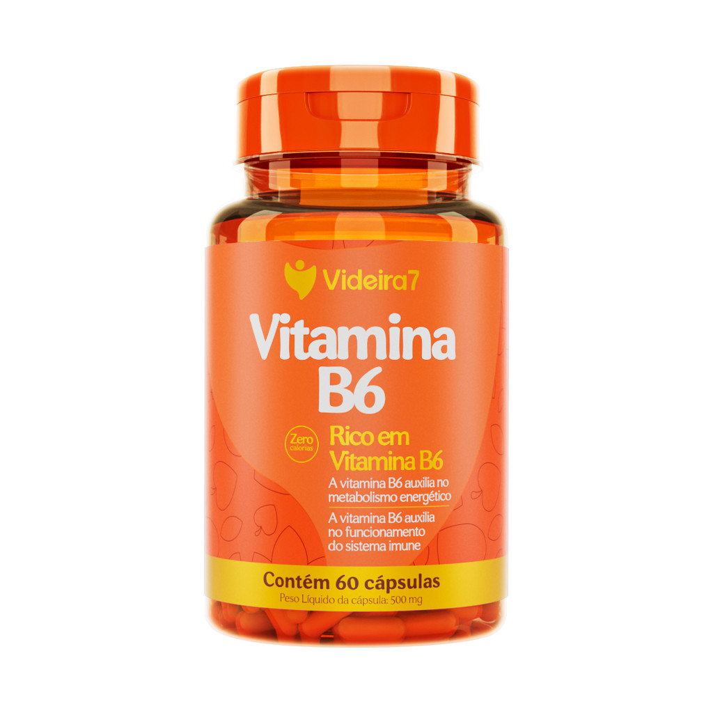 Vitamina B6 100%IDR  - 60 CÁPSULAS em Oferta na Shopee