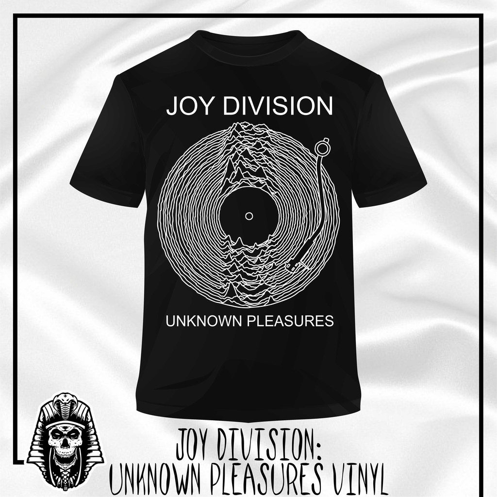 CAMISETA JOY DIVISION:  UNKNOWN PLEASURES VINYL