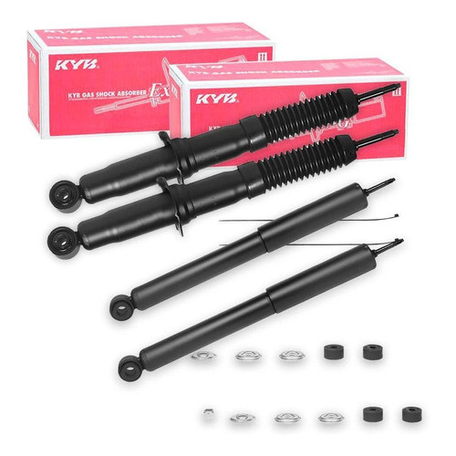 Kit 4 Amortecedores Dianteiro e Traseiro Kayaba KYB Toyota Hilux Sw4 1997 a 2004 – Original Completo