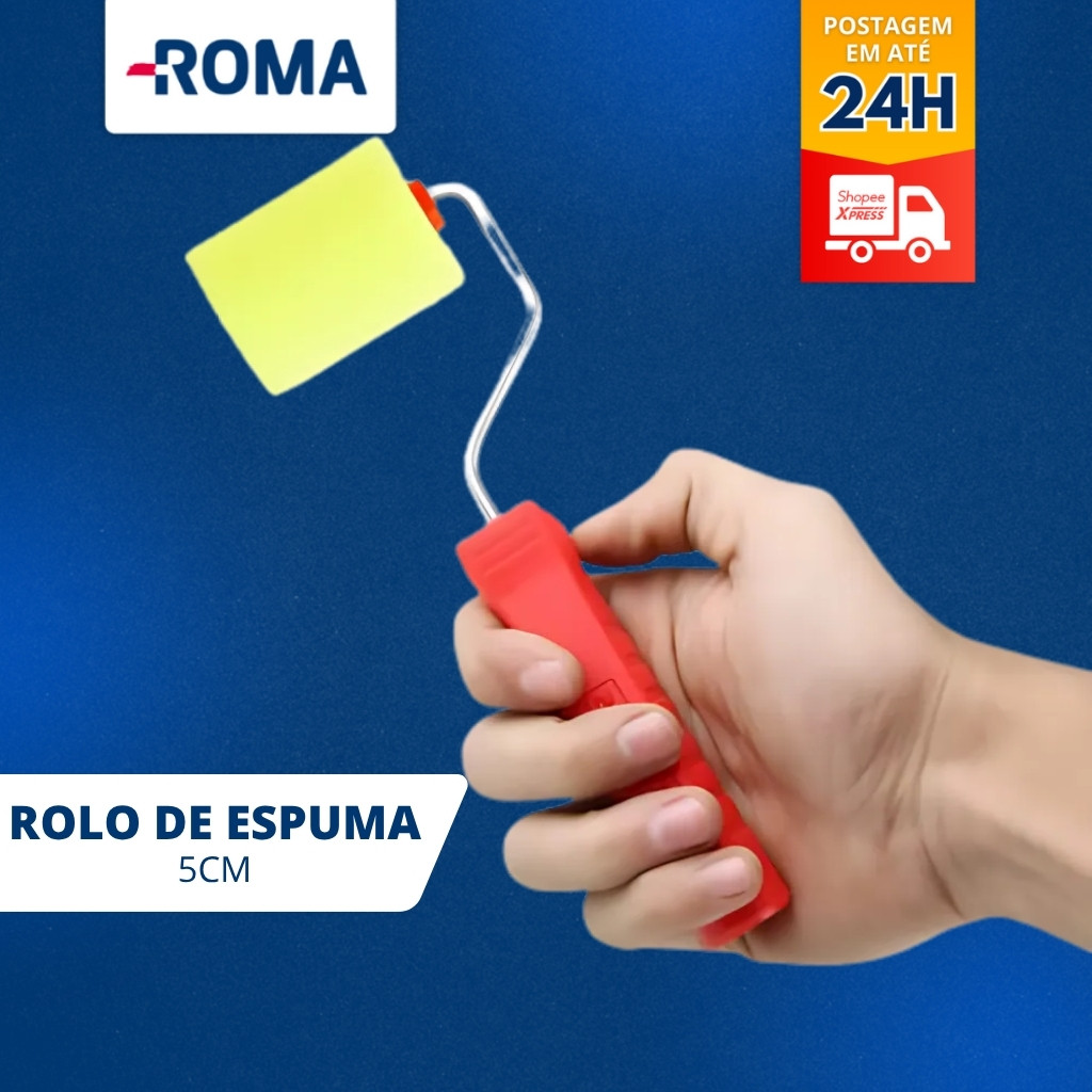 Rolo De Espuma Roma 5cm - ROMA PINCEIS