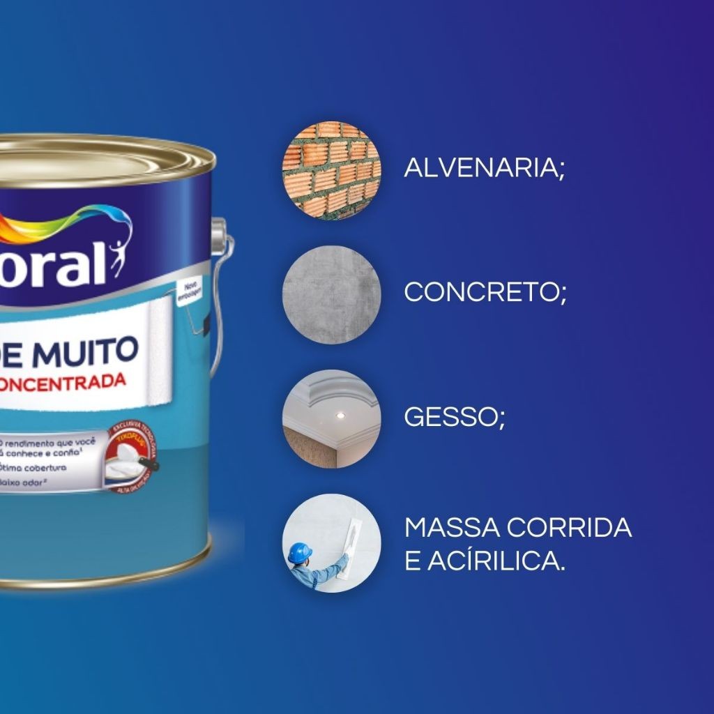 Tinta Acrílica Coral Rende Muito Fosco 800ml Branco / Gelo Tinta De Parede para Pintura · foto 2