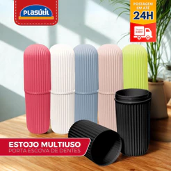 Estojo Multiuso Porta Escova de Dente Necessaire - Plasútil - 159