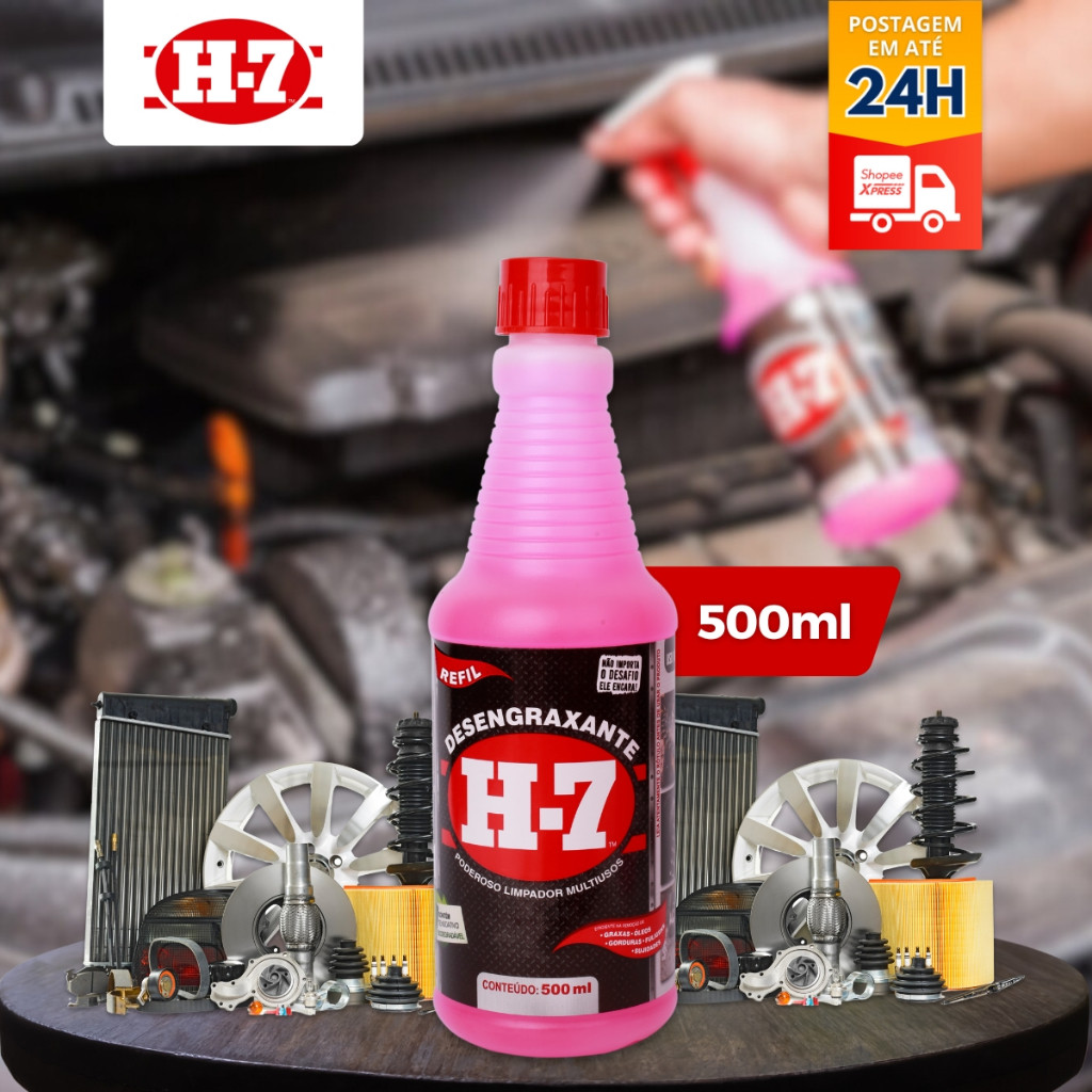 Desengraxante H7 Limpeza Pesada Multiuso Original 500ML