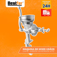 Moedor Moinho Manual De Grãos Cereais Café Malte