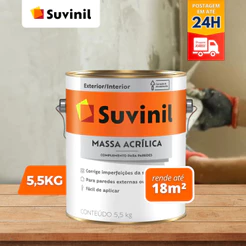 Massa Acrílica 5,5kg Paredes Externas e Internas Suvinil