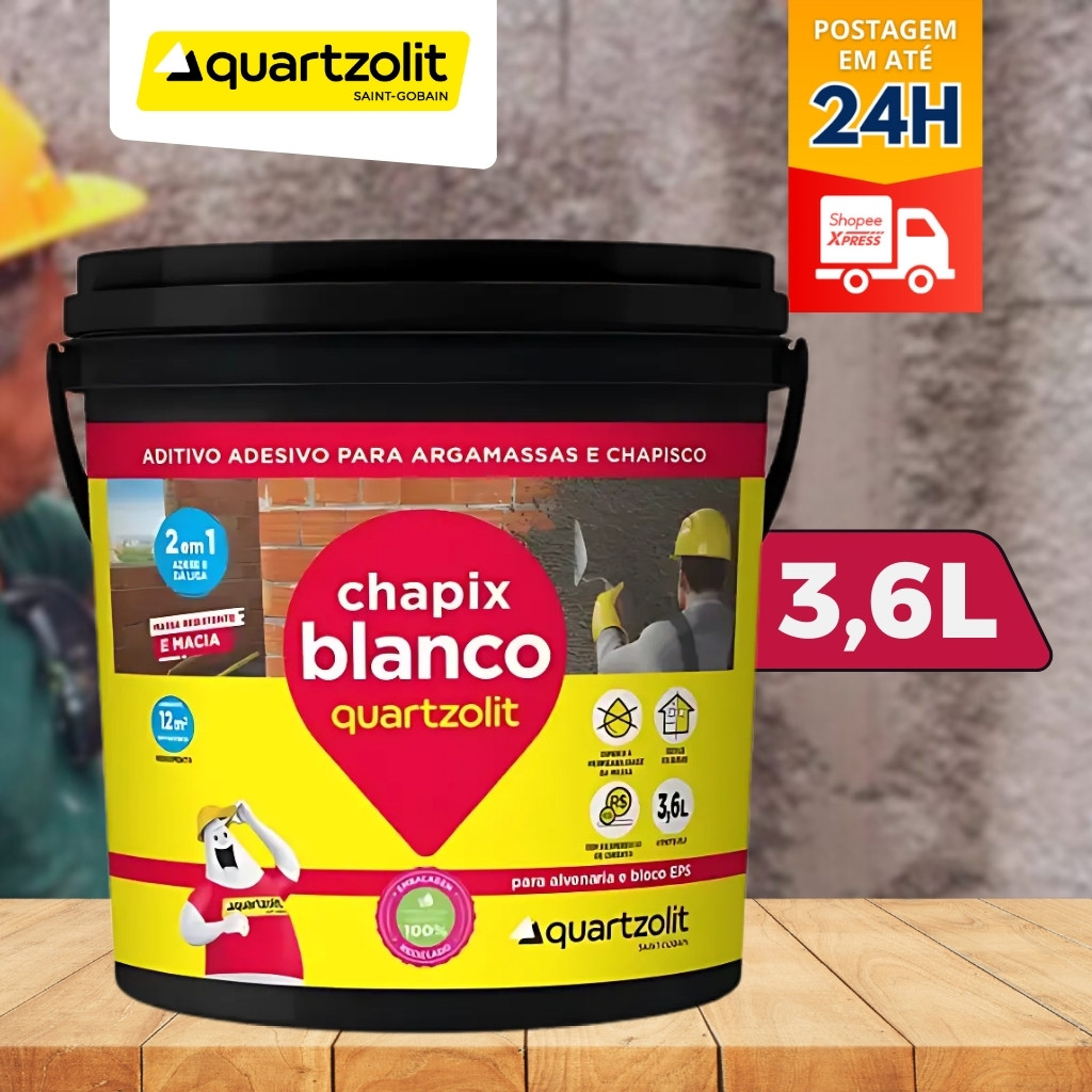 Chapix Blanco Bianco Aditivo  Quartzolit 3,6 Litros