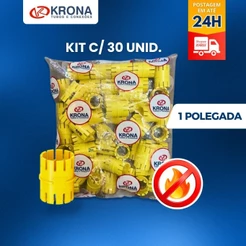 Luva Emenda p/ Conduite Eletroduto 1" Krona 30PÇS